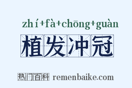 植发冲冠是什么意思的图片
